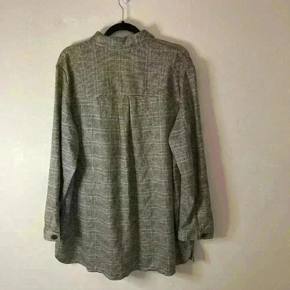 Max Studio 2X Shirt Jacket Plaid buttons pockets - Picture 7 of 12